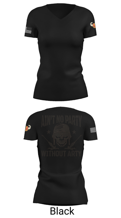 1-320th FA, Fox Battery 2295294 Women's Short Sleeve V-neck Shirt - 28