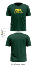 New Milford Bulls Football And Cheerleading 19489077 Short Sleeve Performance Shirt - 21