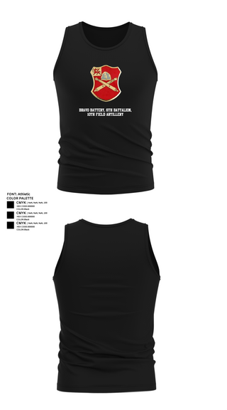 Tank Top, Bravo Battery, 6th Battalion, 10th Field Artillery, , Teamtime, Team time, sublimation, custom sports apparel, team uniforms, spirit wear, spiritwear, sports uniforms, custom shirts, team store, custom team store, fundraiser sports, apparel fundraiser