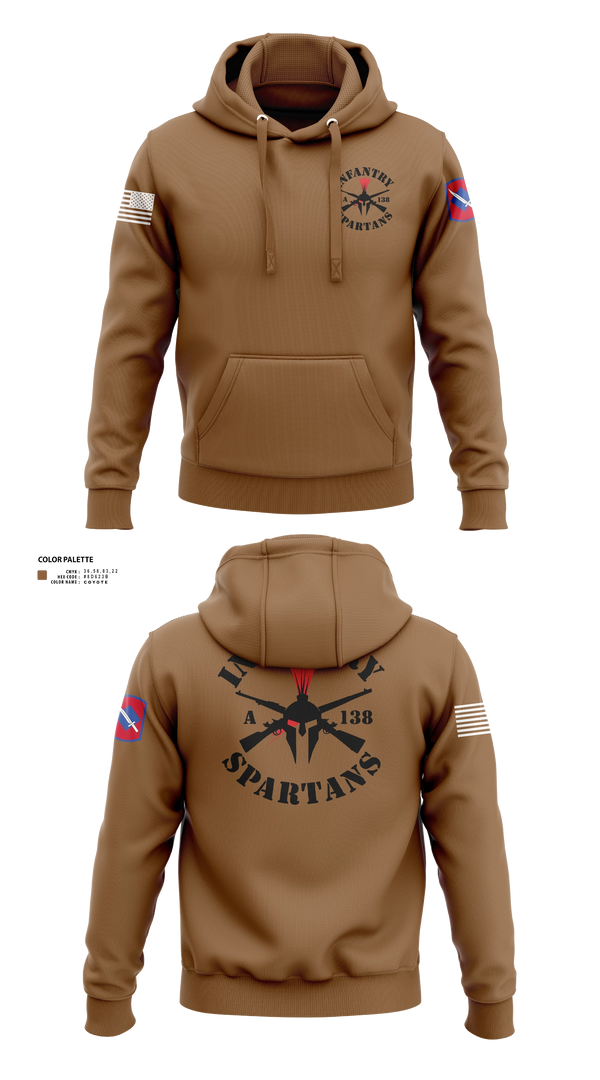 Hoodie, Alpha Company 1-138th Infantry Regiment, , Teamtime, Team time, sublimation, custom sports apparel, team uniforms, spirit wear, spiritwear, sports uniforms, custom shirts, team store, custom team store, fundraiser sports, apparel fundraiser