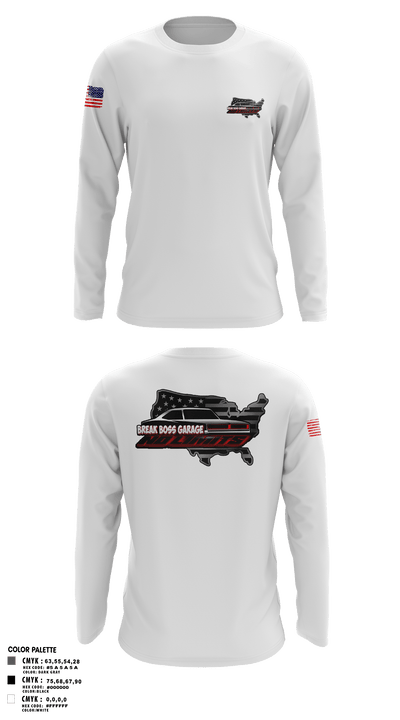 Brake Boss Garage 54438287 Long Sleeve Performance Shirt - 2