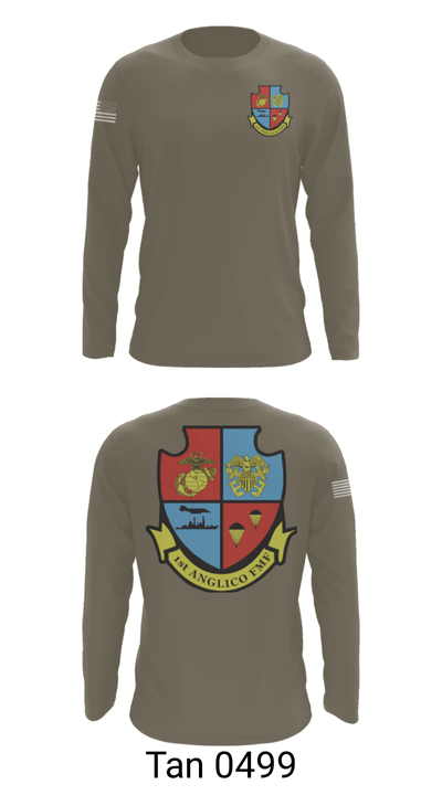 1st Anglico 77697300 Long Sleeve Performance Shirt - 66