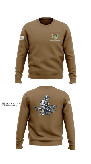 Crew Neck Sweatshirt, Military Intelligence Detachment 1st Battalion 10th Special Forces Group (Airborne), Army, Teamtime, Team time, sublimation, custom sports apparel, team uniforms, spirit wear, spiritwear, sports uniforms, custom shirts, team store, custom team store, fundraiser sports, apparel fundraiser