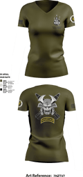 2-1 INFANTRY 73448715 Women's Short Sleeve V-neck Shirt - 1