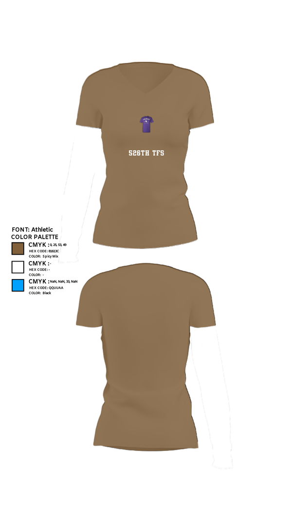 Women's Short Sleeve Vneck Shirt, 526th TFS, , Teamtime, Team time, sublimation, custom sports apparel, team uniforms, spirit wear, spiritwear, sports uniforms, custom shirts, team store, custom team store, fundraiser sports, apparel fundraiser