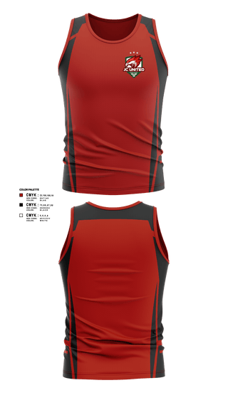 Tank Top, JC United, Men's Soccer, Teamtime, Team time, sublimation, custom sports apparel, team uniforms, spirit wear, spiritwear, sports uniforms, custom shirts, team store, custom team store, fundraiser sports, apparel fundraiser