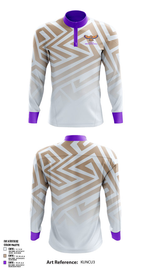 Quarter Zip Jacket, Hawks, Men's Basketball, Teamtime, Team time, sublimation, custom sports apparel, team uniforms, spirit wear, spiritwear, sports uniforms, custom shirts, team store, custom team store, fundraiser sports, apparel fundraiser