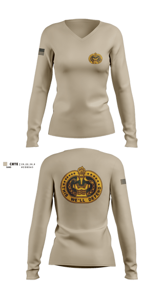 Women's Long Sleeve Vneck Shirt, DS DavisDS Davis, , Teamtime, Team time, sublimation, custom sports apparel, team uniforms, spirit wear, spiritwear, sports uniforms, custom shirts, team store, custom team store, fundraiser sports, apparel fundraiser