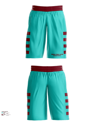 Mens Basketball Shorts, Texas final elite, Men's Basketball, Teamtime, Team time, sublimation, custom sports apparel, team uniforms, spirit wear, spiritwear, sports uniforms, custom shirts, team store, custom team store, fundraiser sports, apparel fundraiser