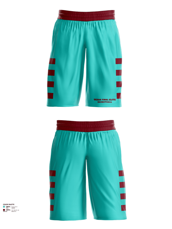 Mens Basketball Shorts, Texas final elite, Men's Basketball, Teamtime, Team time, sublimation, custom sports apparel, team uniforms, spirit wear, spiritwear, sports uniforms, custom shirts, team store, custom team store, fundraiser sports, apparel fundraiser