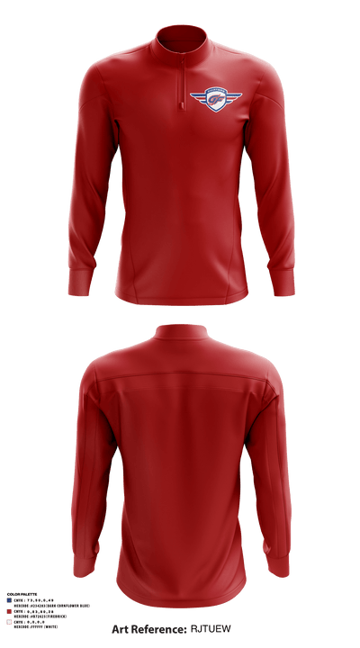 GRAND FORKS YOUTH HOCKEY ASSOCIATION 92789320 Quarter Zip Jacket - 13