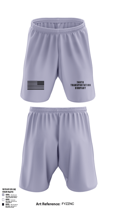 740TH TRANSPORTATION COMPANY 35775889 Athletic Shorts With Pockets - 2