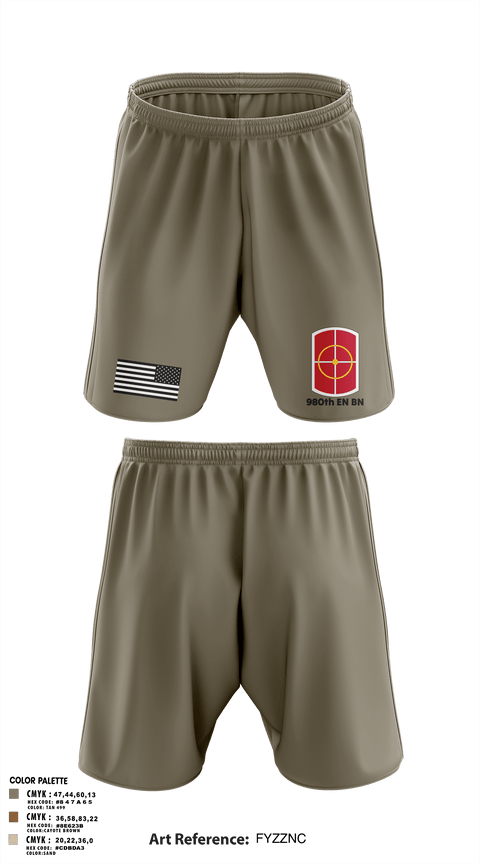 Athletic Shorts With Pockets, 980th EN BN, Army, Teamtime, Team time, sublimation, custom sports apparel, team uniforms, spirit wear, spiritwear, sports uniforms, custom shirts, team store, custom team store, fundraiser sports, apparel fundraiser