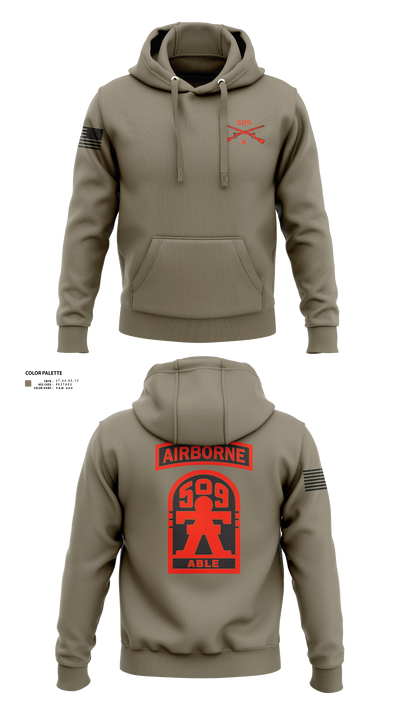 3-509th Parachute Infantry BN Able Nation 10459424 Hoodie - 22