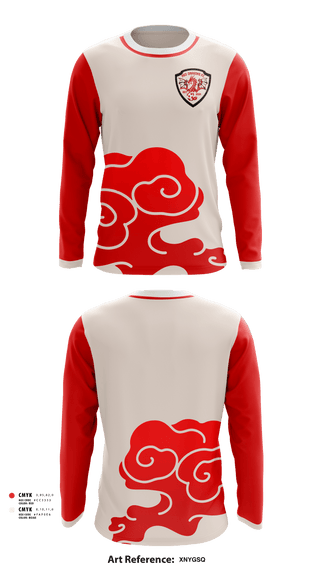 Long Sleeve Performance Shirt, Red dragons fc, Men's Soccer, Teamtime, Team time, sublimation, custom sports apparel, team uniforms, spirit wear, spiritwear, sports uniforms, custom shirts, team store, custom team store, fundraiser sports, apparel fundraiser