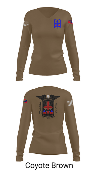 Women's Long Sleeve Vneck Shirt, C co 29 BSB, , Teamtime, Team time, sublimation, custom sports apparel, team uniforms, spirit wear, spiritwear, sports uniforms, custom shirts, team store, custom team store, fundraiser sports, apparel fundraiser