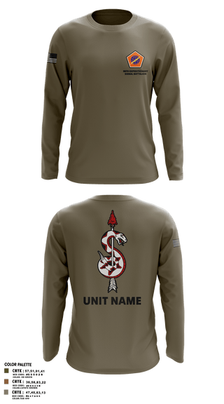 Long Sleeve Performance Shirt, 98th Expeditionary Signal Battalion, Army, Teamtime, Team time, sublimation, custom sports apparel, team uniforms, spirit wear, spiritwear, sports uniforms, custom shirts, team store, custom team store, fundraiser sports, apparel fundraiser