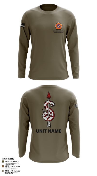 98th Expeditionary Signal Battalion 25845475 Long Sleeve Performance Shirt - 96