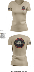 HMX-1 12885177 Women's Short Sleeve V-neck Shirt - 3