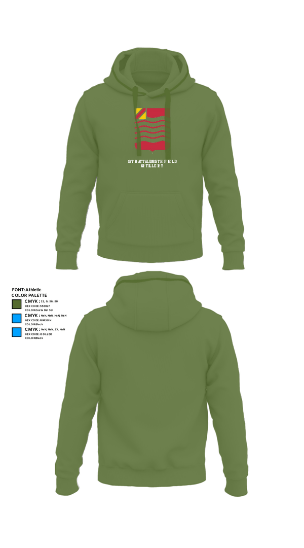 Hoodie, 1st Battalion 15th Field Artillery, Army, Teamtime, Team time, sublimation, custom sports apparel, team uniforms, spirit wear, spiritwear, sports uniforms, custom shirts, team store, custom team store, fundraiser sports, apparel fundraiser