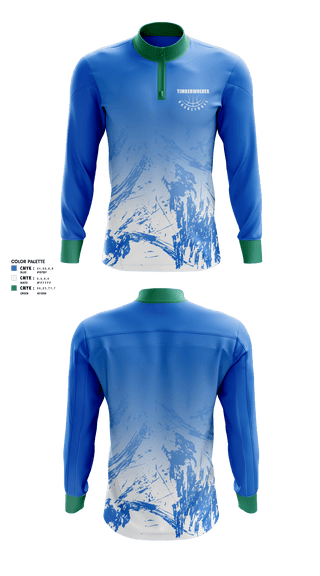 Quarter Zip Jacket, Timberwolves, Men's Basketball, Teamtime, Team time, sublimation, custom sports apparel, team uniforms, spirit wear, spiritwear, sports uniforms, custom shirts, team store, custom team store, fundraiser sports, apparel fundraiser