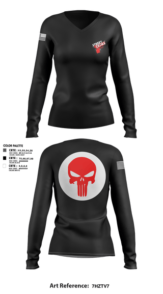 Women's Long Sleeve Vneck Shirt, Street Crimes, Police, Teamtime, Team time, sublimation, custom sports apparel, team uniforms, spirit wear, spiritwear, sports uniforms, custom shirts, team store, custom team store, fundraiser sports, apparel fundraiser
