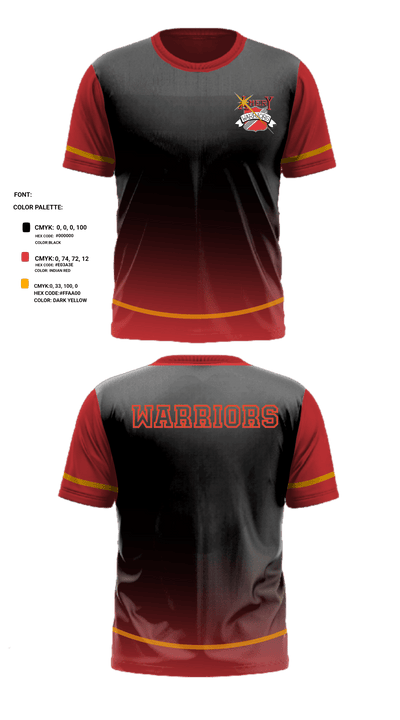 Warriors 56984202 Short Sleeve Performance Shirt - 2