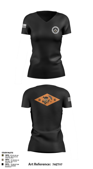 Women's Short Sleeve Performance Polo, 3rd Platoon, CCo, 1-508th PIR, , Teamtime, Team time, sublimation, custom sports apparel, team uniforms, spirit wear, spiritwear, sports uniforms, custom shirts, team store, custom team store, fundraiser sports, apparel fundraiser