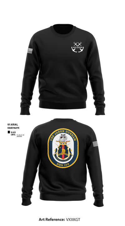 Jason Dunham Deck Division 54817765 Crew Neck Sweatshirt - 3