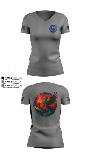 Women's Short Sleeve Vneck Shirt, Phoenix Company, , Teamtime, Team time, sublimation, custom sports apparel, team uniforms, spirit wear, spiritwear, sports uniforms, custom shirts, team store, custom team store, fundraiser sports, apparel fundraiser