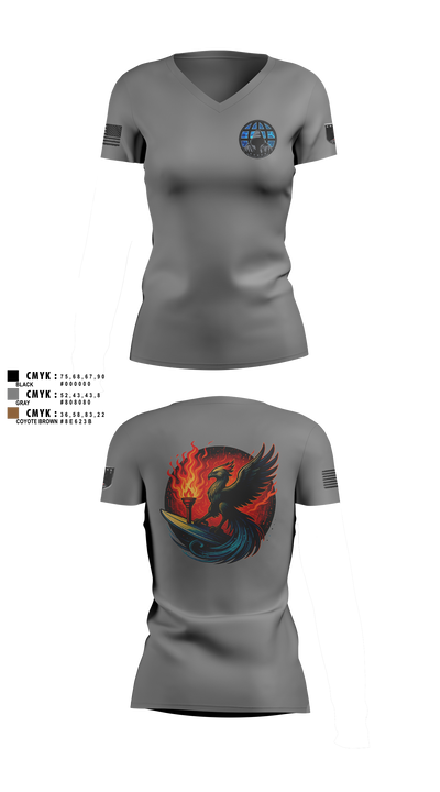 Phoenix Company 30051573 Women's Short Sleeve V-neck Shirt - 3