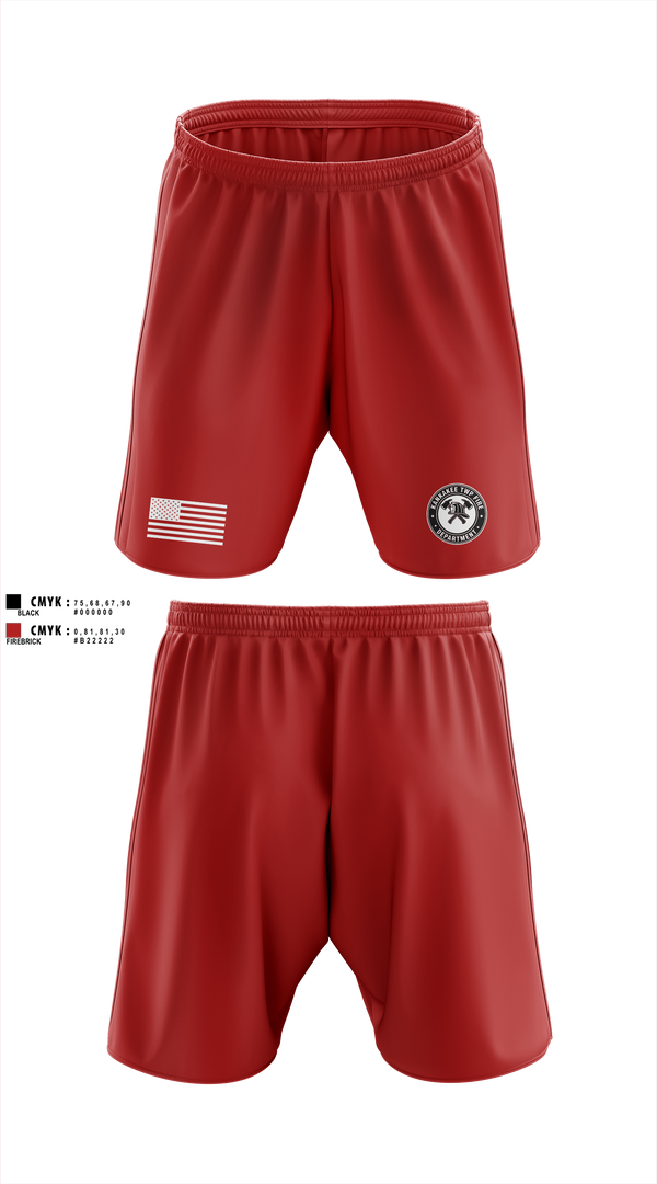 Athletic Shorts With Pockets, Kankakee Twp Fire, , Teamtime, Team time, sublimation, custom sports apparel, team uniforms, spirit wear, spiritwear, sports uniforms, custom shirts, team store, custom team store, fundraiser sports, apparel fundraiser