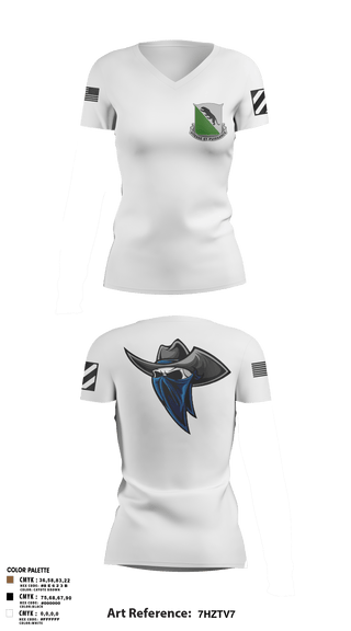 Women's Short Sleeve Vneck Shirt, A-Co 2-69AR, Army, Teamtime, Team time, sublimation, custom sports apparel, team uniforms, spirit wear, spiritwear, sports uniforms, custom shirts, team store, custom team store, fundraiser sports, apparel fundraiser