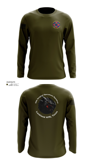 Long Sleeve Performance Shirt, 59th Surgical Operations Squadron, Air Force, Teamtime, Team time, sublimation, custom sports apparel, team uniforms, spirit wear, spiritwear, sports uniforms, custom shirts, team store, custom team store, fundraiser sports, apparel fundraiser