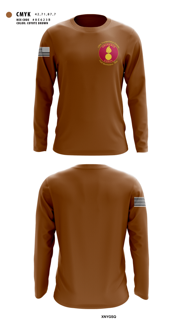 Long Sleeve Performance Shirt, 129th Heavy Transport Company129 TC CO, Army, Teamtime, Team time, sublimation, custom sports apparel, team uniforms, spirit wear, spiritwear, sports uniforms, custom shirts, team store, custom team store, fundraiser sports, apparel fundraiser