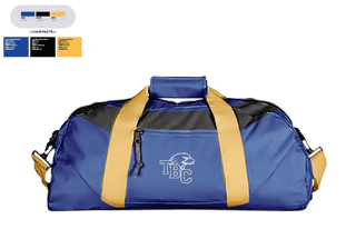 Duffle Bag, Trinity Baptist College Volleyball, Women's Volleyball, Teamtime, Team time, sublimation, custom sports apparel, team uniforms, spirit wear, spiritwear, sports uniforms, custom shirts, team store, custom team store, fundraiser sports, apparel fundraiser