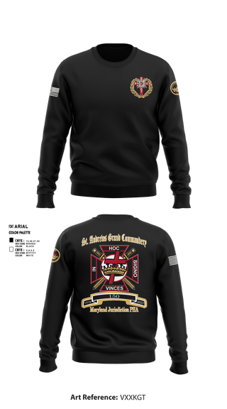 Crew Neck Sweatshirt, St Andrew’s Grand Commandery, , Teamtime, Team time, sublimation, custom sports apparel, team uniforms, spirit wear, spiritwear, sports uniforms, custom shirts, team store, custom team store, fundraiser sports, apparel fundraiser