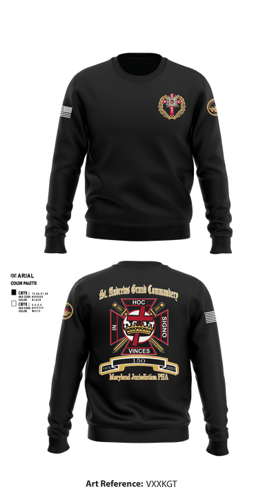 St Andrew’s Grand Commandery 92356155 Crew Neck Sweatshirt - 1