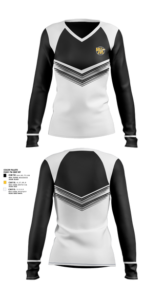 Women's Long Sleeve Vneck Shirt, Watkins Memorial High School Girls Golf, Golf, Teamtime, Team time, sublimation, custom sports apparel, team uniforms, spirit wear, spiritwear, sports uniforms, custom shirts, team store, custom team store, fundraiser sports, apparel fundraiser