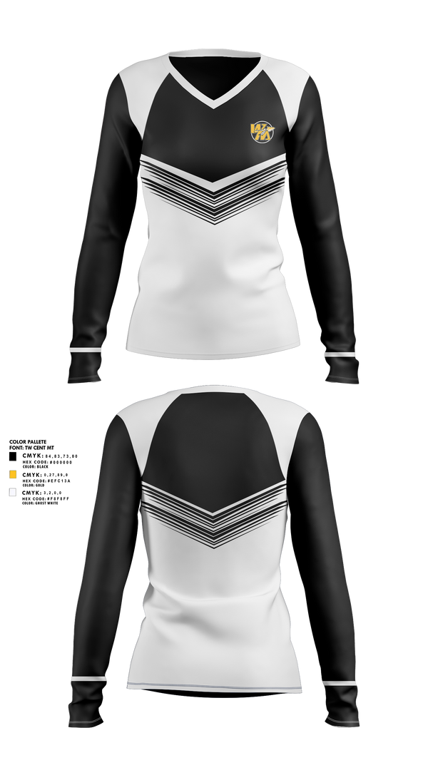 Women's Long Sleeve Vneck Shirt, Watkins Memorial High School Girls Golf, Golf, Teamtime, Team time, sublimation, custom sports apparel, team uniforms, spirit wear, spiritwear, sports uniforms, custom shirts, team store, custom team store, fundraiser sports, apparel fundraiser