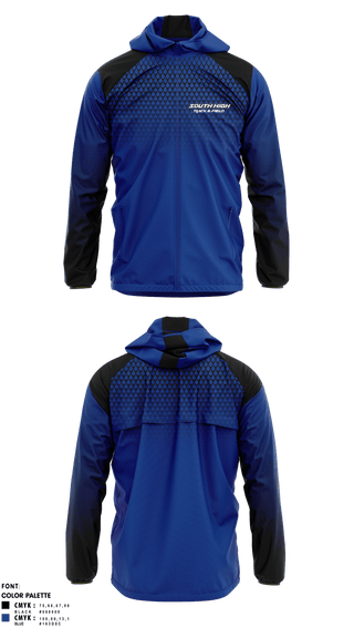 Windbreaker, south high, Track & Field, Teamtime, Team time, sublimation, custom sports apparel, team uniforms, spirit wear, spiritwear, sports uniforms, custom shirts, team store, custom team store, fundraiser sports, apparel fundraiser