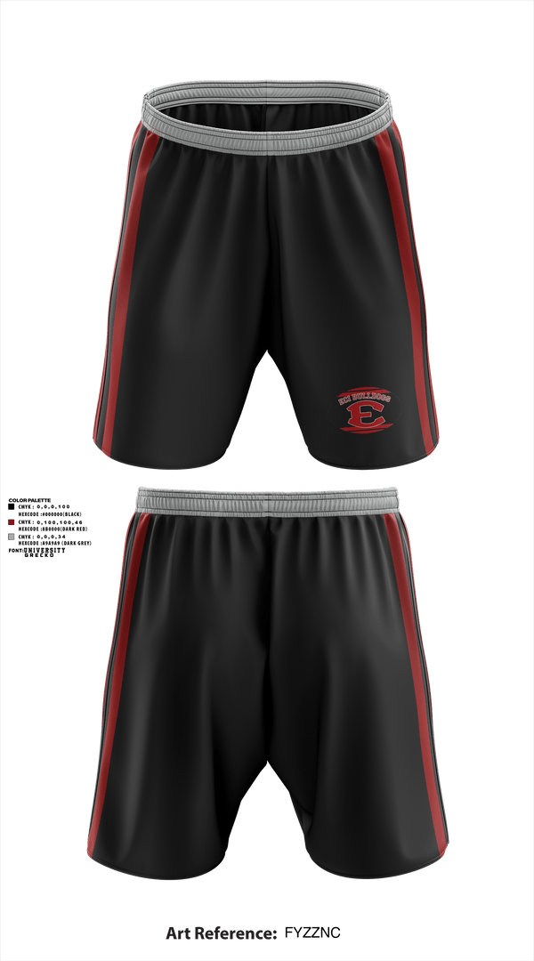 Athletic Shorts With Pockets, E.C.I.BULLDOGS, Football, Teamtime, Team time, sublimation, custom sports apparel, team uniforms, spirit wear, spiritwear, sports uniforms, custom shirts, team store, custom team store, fundraiser sports, apparel fundraiser