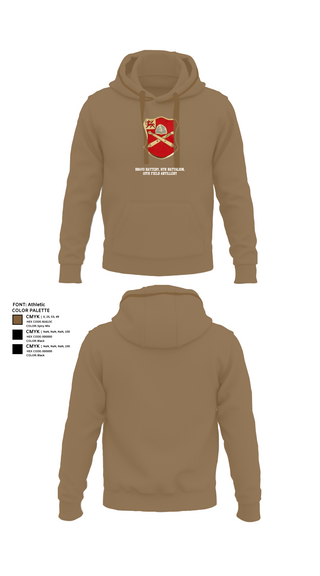 Hoodie, Bravo Battery, 6th Battalion, 10th Field Artillery, , Teamtime, Team time, sublimation, custom sports apparel, team uniforms, spirit wear, spiritwear, sports uniforms, custom shirts, team store, custom team store, fundraiser sports, apparel fundraiser