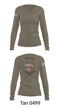 380th HVAC 14161864 Women's Long Sleeve V-neck Shirt - 77