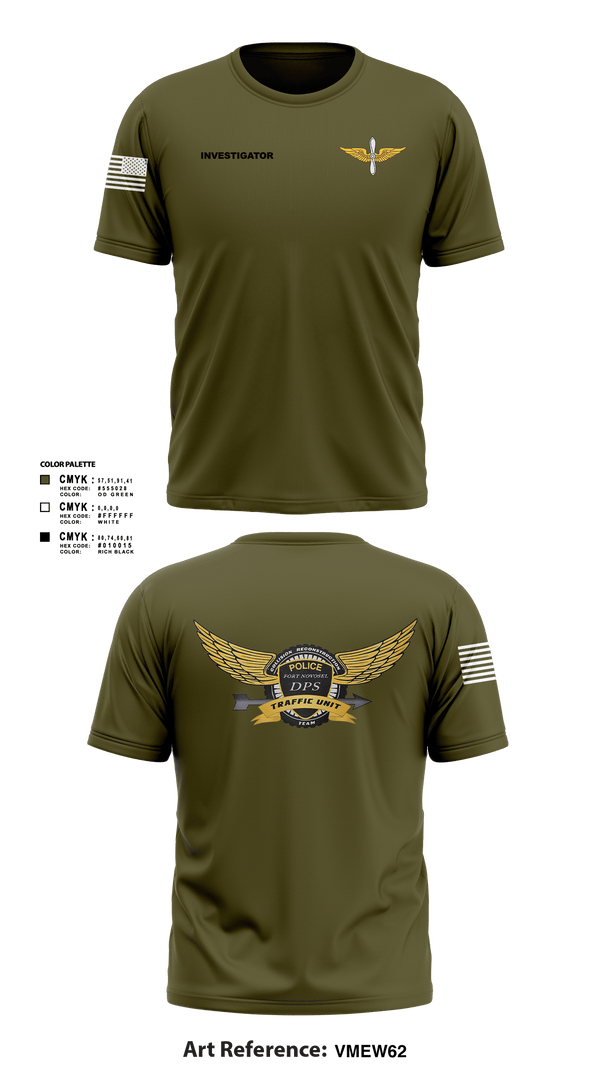 Short Sleeve Performance Shirt, Investigator, Army, Teamtime, Team time, sublimation, custom sports apparel, team uniforms, spirit wear, spiritwear, sports uniforms, custom shirts, team store, custom team store, fundraiser sports, apparel fundraiser