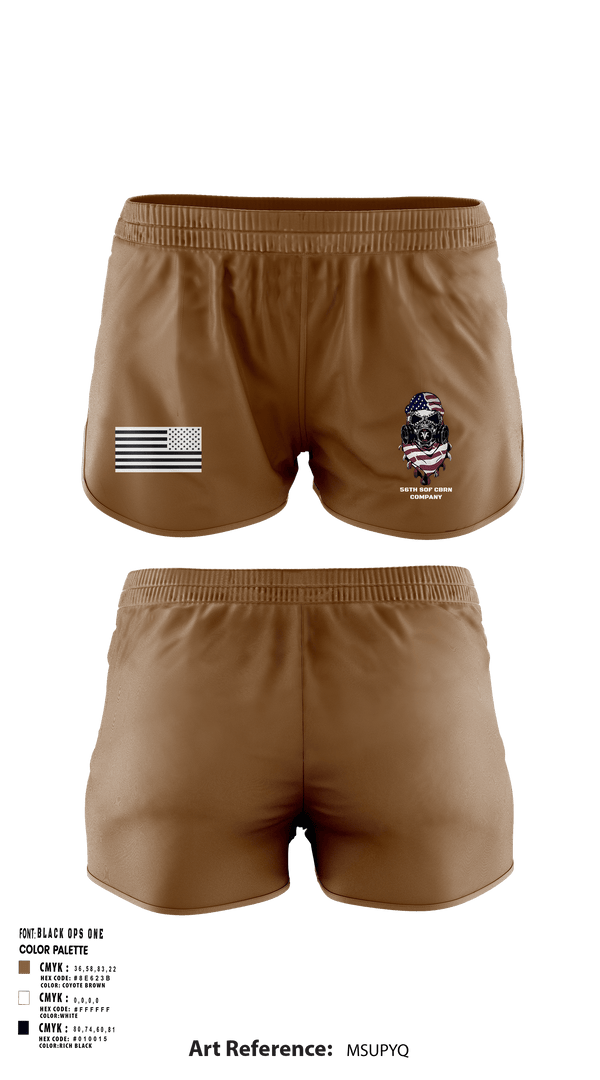 Ranger Panties, 56th SOF CBRN Company, Army, Teamtime, Team time, sublimation, custom sports apparel, team uniforms, spirit wear, spiritwear, sports uniforms, custom shirts, team store, custom team store, fundraiser sports, apparel fundraiser