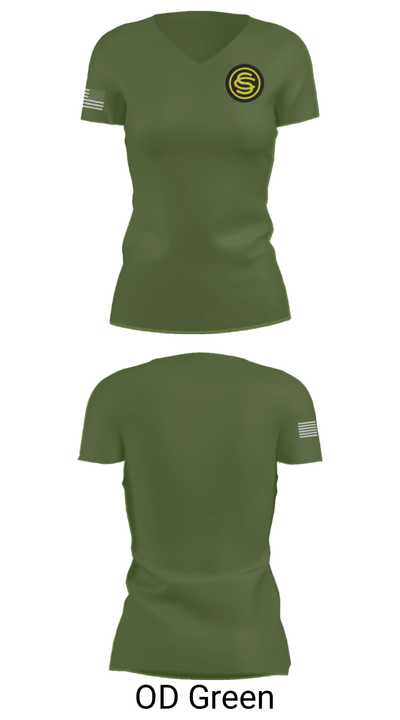 OCS 117th RTI 76770798 Women's Short Sleeve V-neck Shirt - 46