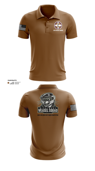 Short Sleeve Performance Polo, 338th MED BDE, Army, Teamtime, Team time, sublimation, custom sports apparel, team uniforms, spirit wear, spiritwear, sports uniforms, custom shirts, team store, custom team store, fundraiser sports, apparel fundraiser