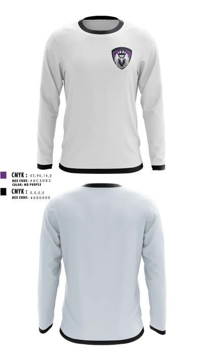 Hawks 87969808 Long Sleeve Performance Shirt - 1