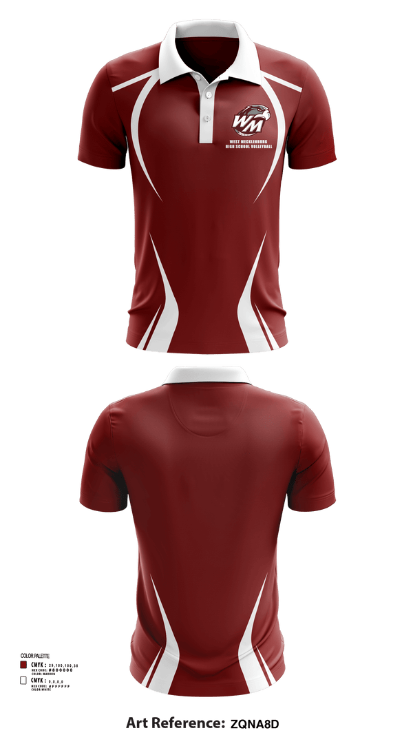 Short Sleeve Performance Polo, West Mecklenburg High School Volleyball, Women's Volleyball, Teamtime, Team time, sublimation, custom sports apparel, team uniforms, spirit wear, spiritwear, sports uniforms, custom shirts, team store, custom team store, fundraiser sports, apparel fundraiser
